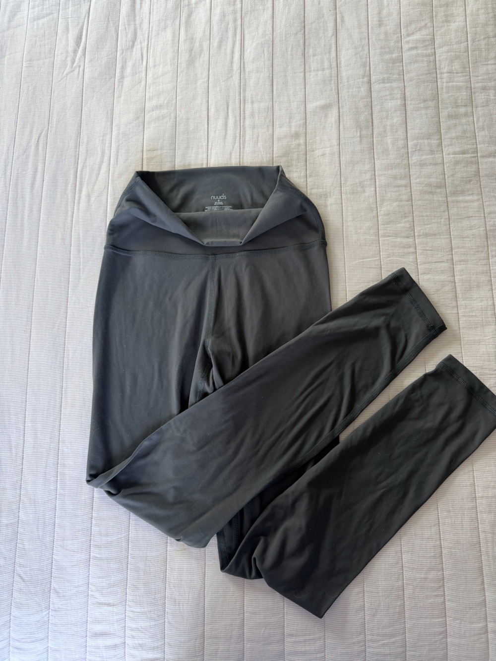 nuuds Black High-Waist Performance Leggings
